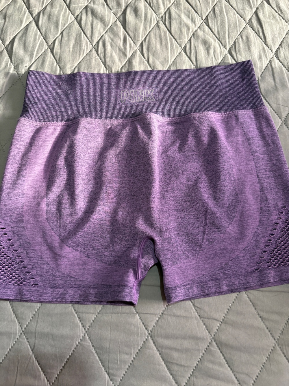 PINK Victoria's Secret Purple Seamless Lounge Shorts - Picture 3 of 4